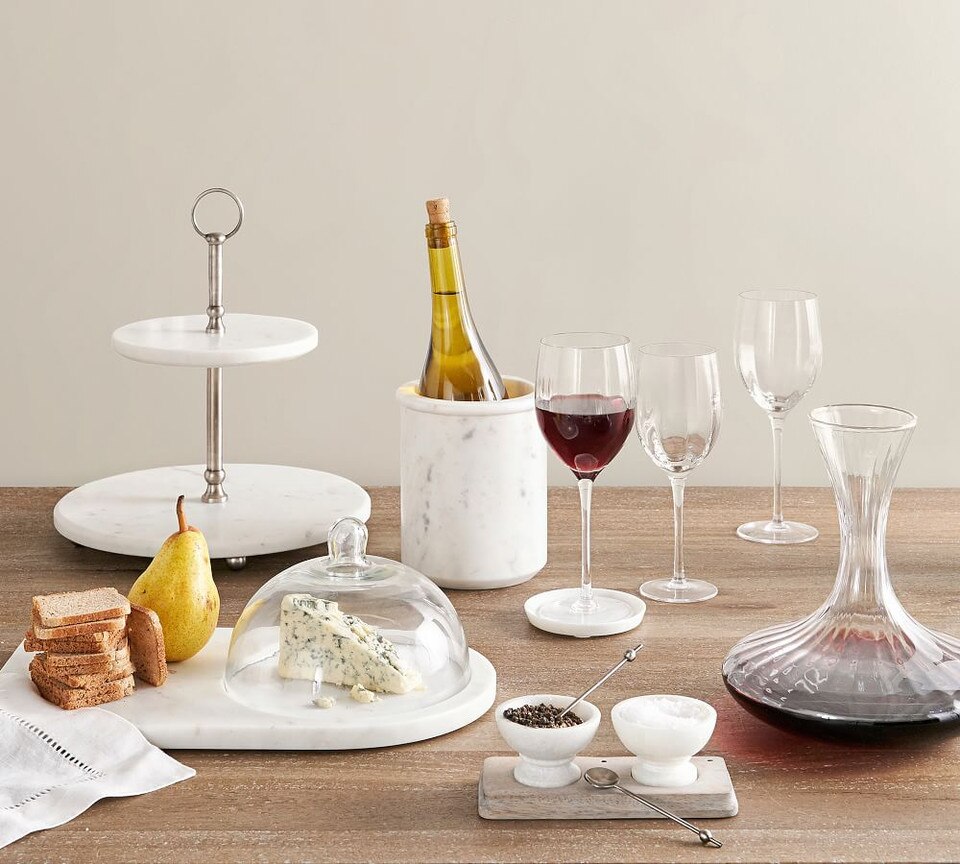 Marble Glass Domed Cheese Board