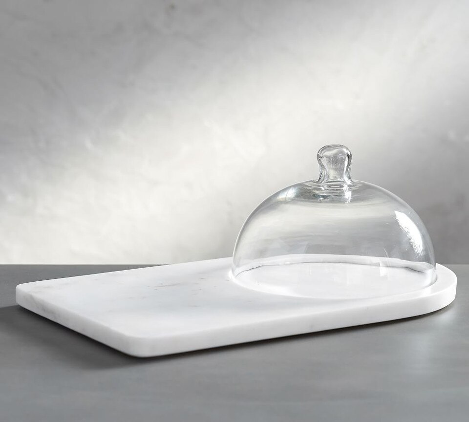 Marble Glass Domed Cheese Board