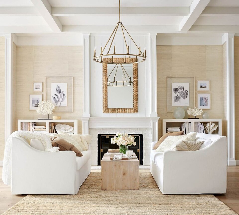 Marina Slope Arm Slipcovered Sofa