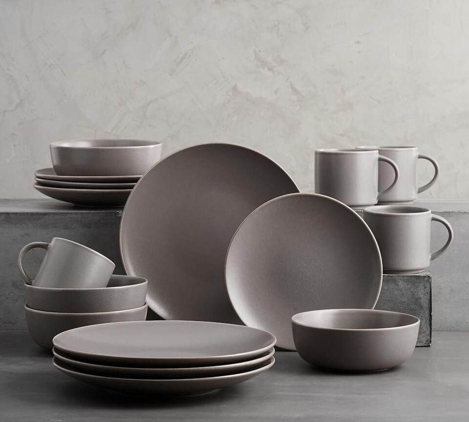 Mason Dinnerware Set - Charcoal