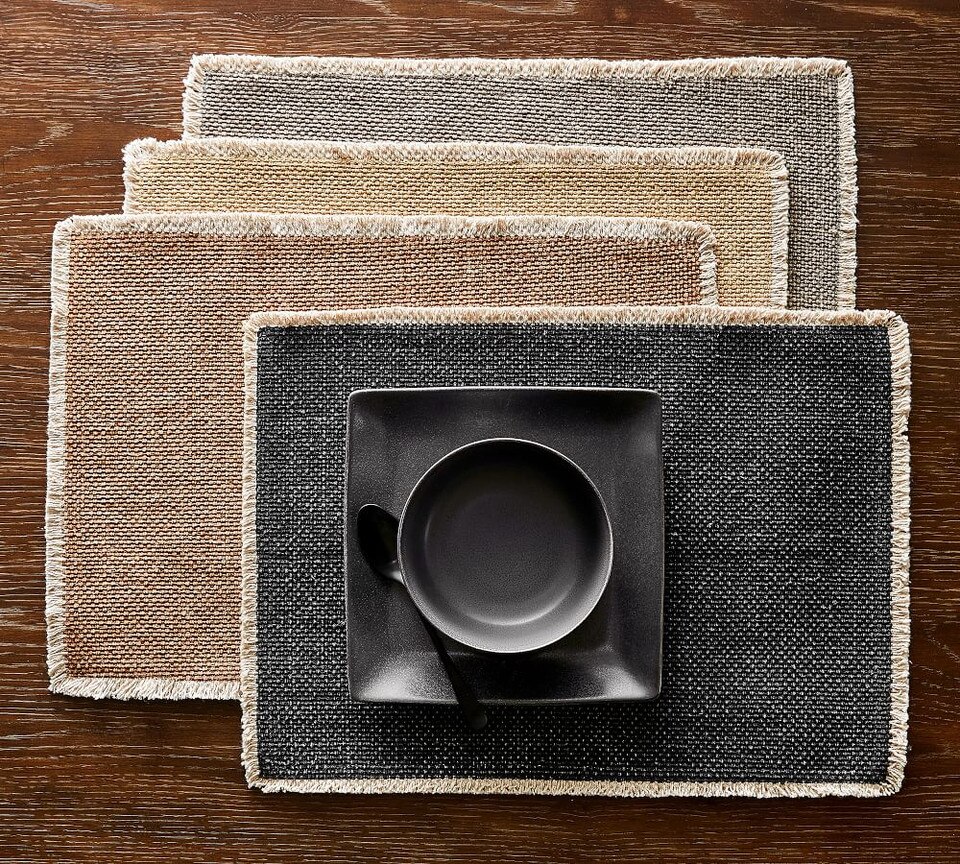 Mason Handwoven Cotton Fringe Placemats