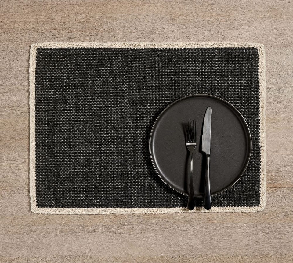 Mason Handwoven Cotton Fringe Placemats