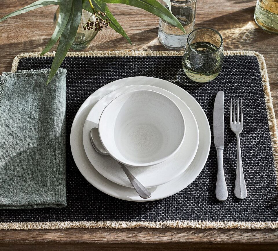 Mason Handwoven Cotton Fringe Placemats