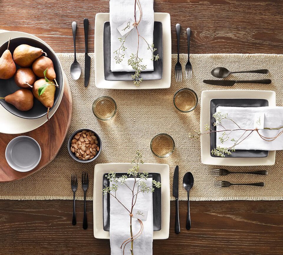Mason Handwoven Cotton Fringe Table Runner
