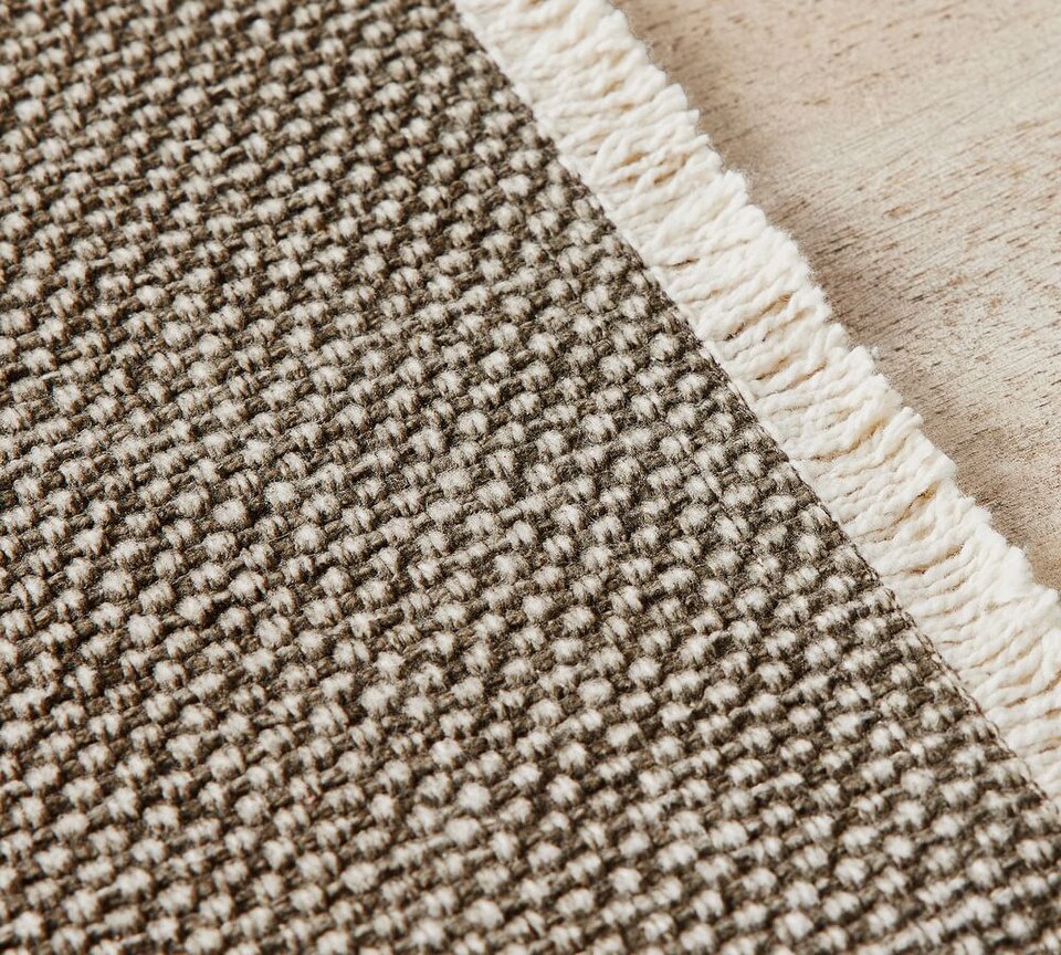 Mason Handwoven Cotton Fringe Table Runner