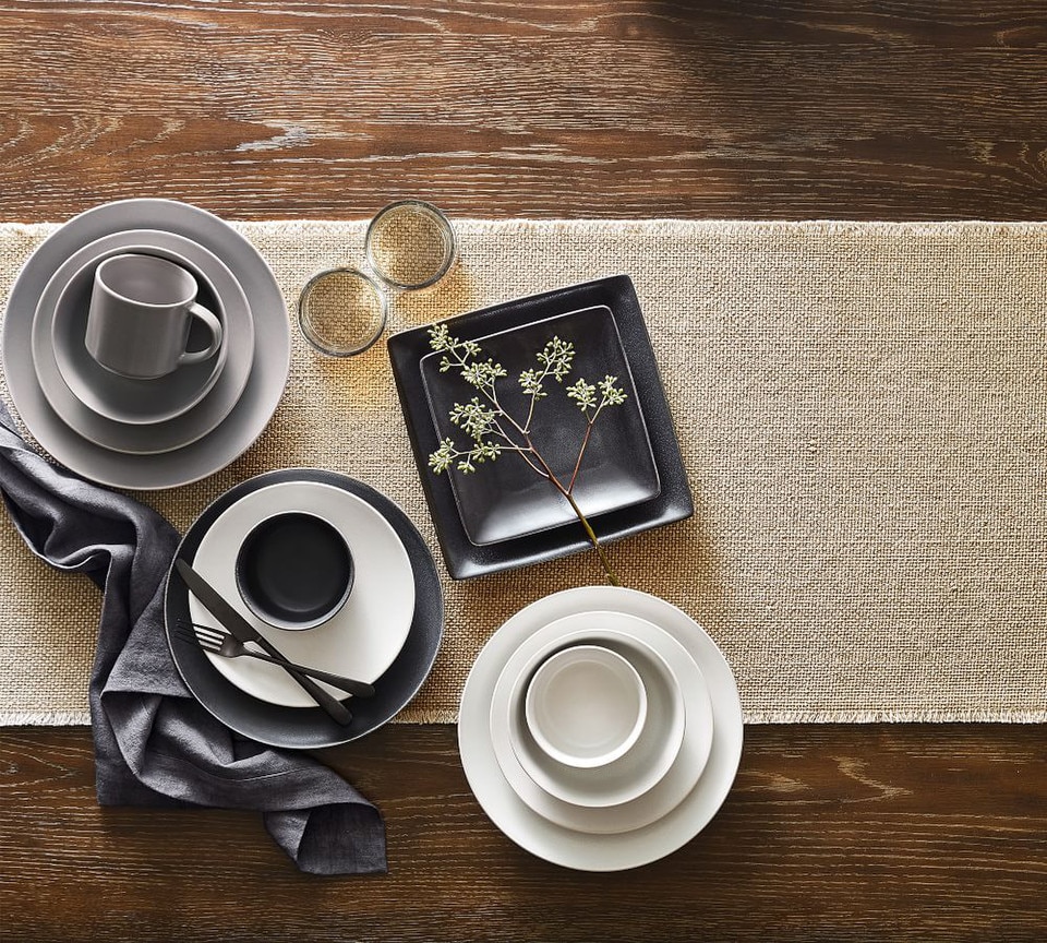 Mason Handwoven Cotton Fringe Table Runner