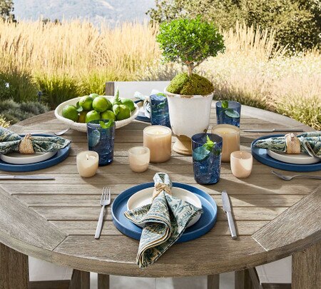 Coastal Patio Dinnerware Mason Modern Melamine Dinner Plates