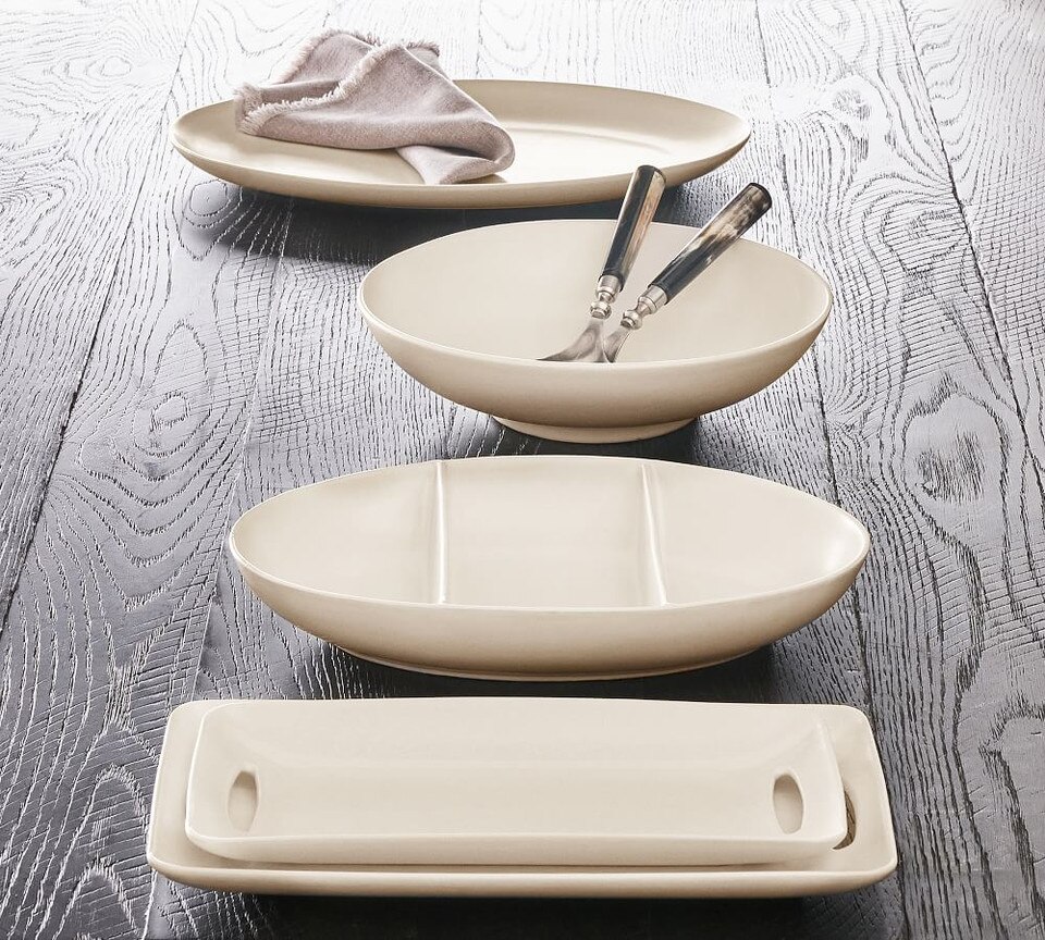 Mason Stoneware Oval Serving Bowls