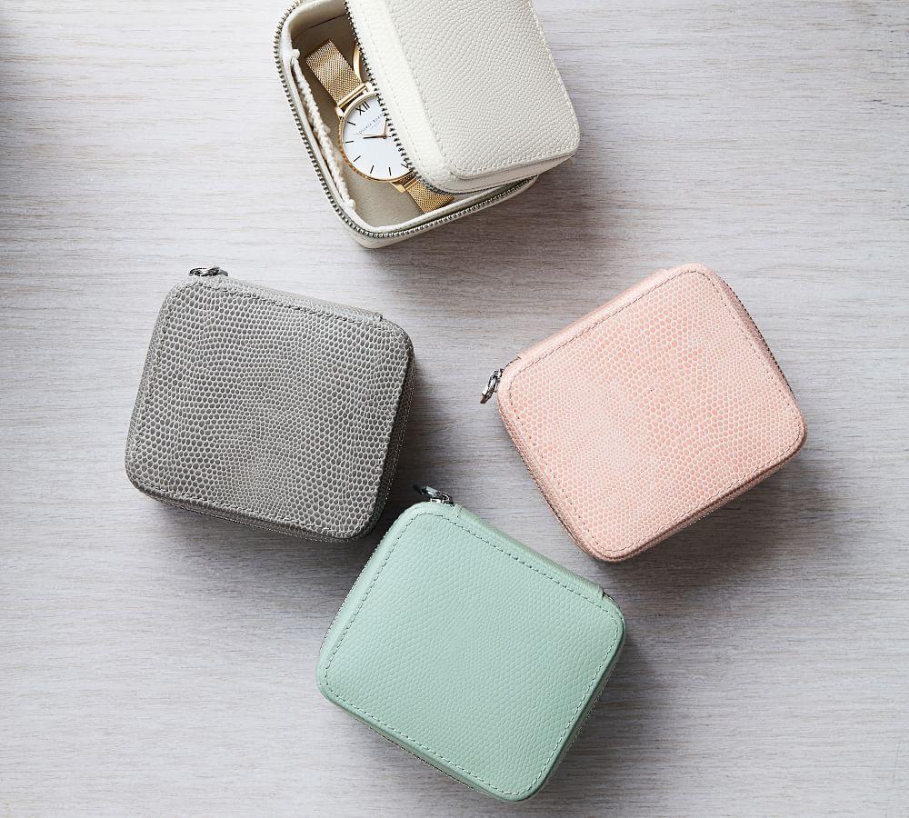 jewelry travel case leather