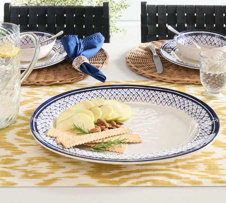 earth store 18 piece grey dinner set