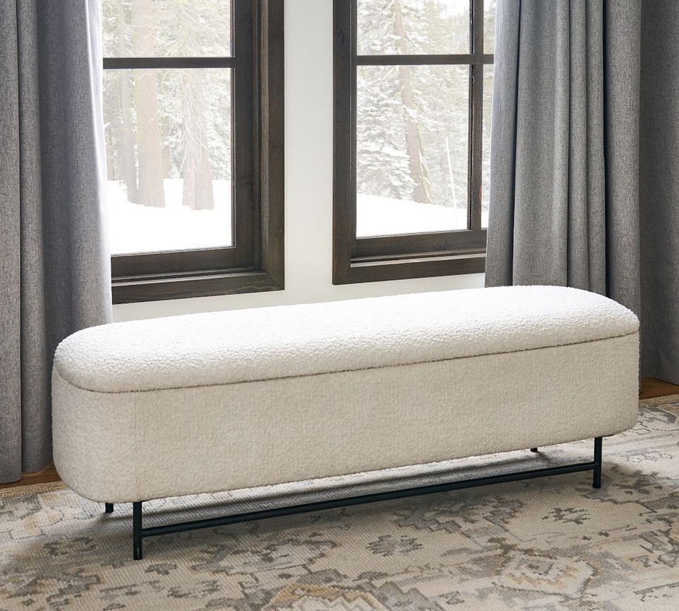 Melrose Upholstered Storage Bench (145 cm)