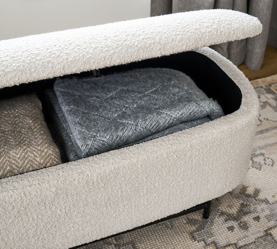 Melrose Upholstered Storage Bench (145 cm)