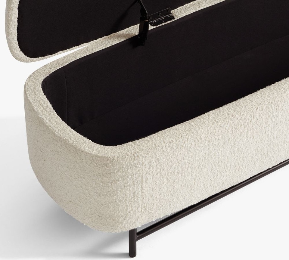 Melrose Upholstered Storage Bench (145 cm)
