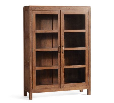 Menlo Reclaimed Teak Storage Cabinet Pottery Barn Australia