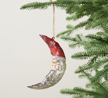 Mercury Glass Santa Ornament Pottery Barn Australia