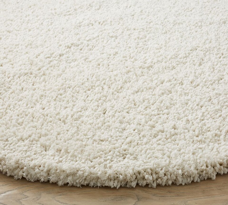 Microplush Shag Easy Care Rug - Ivory