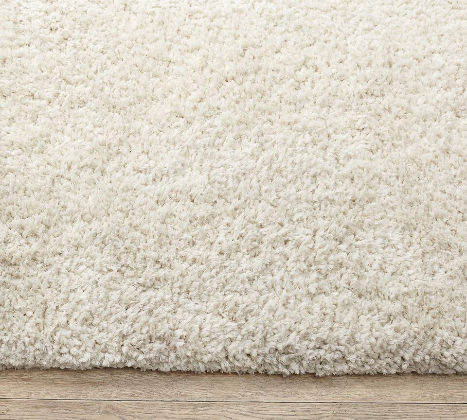 Microplush Shag Easy Care Rug - Ivory