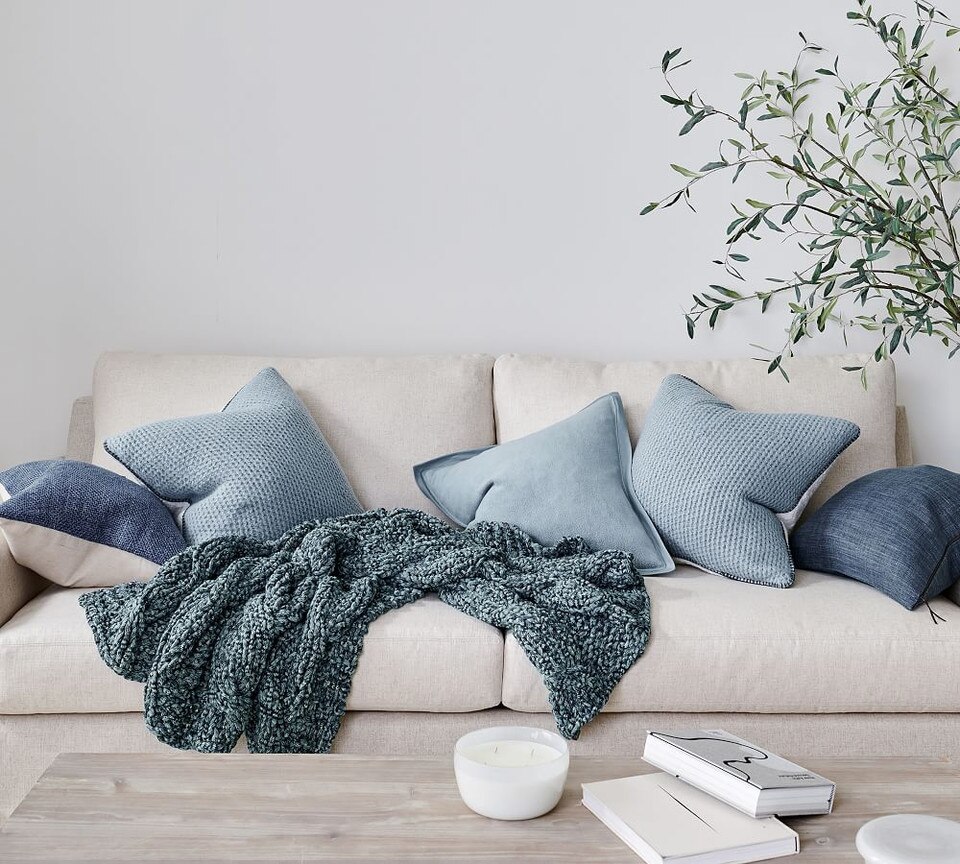Tonal Palette Cushion Collection - Chambray Blues