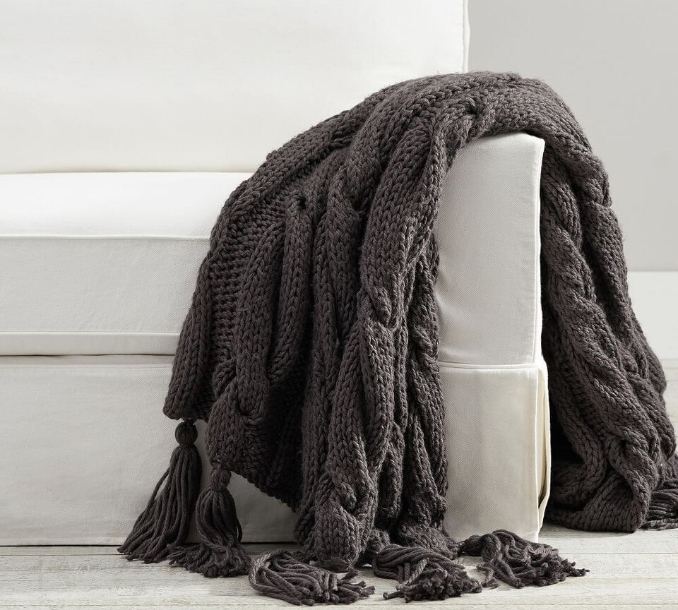 Tonal Palette Cushion Collection - Charcoal
