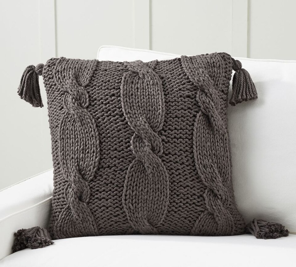 Tonal Palette Cushion Collection - Charcoal