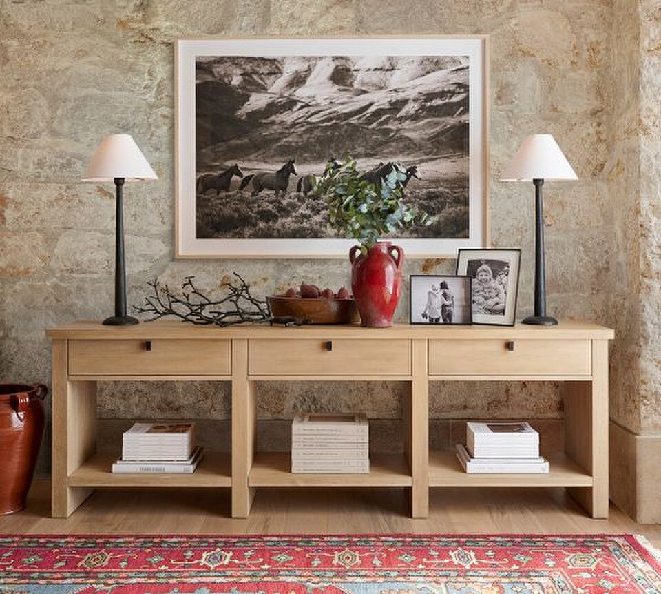 Modern Farmhouse Rectangular Console Table