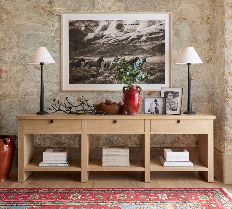 Modern Farmhouse Rectangular Console Table