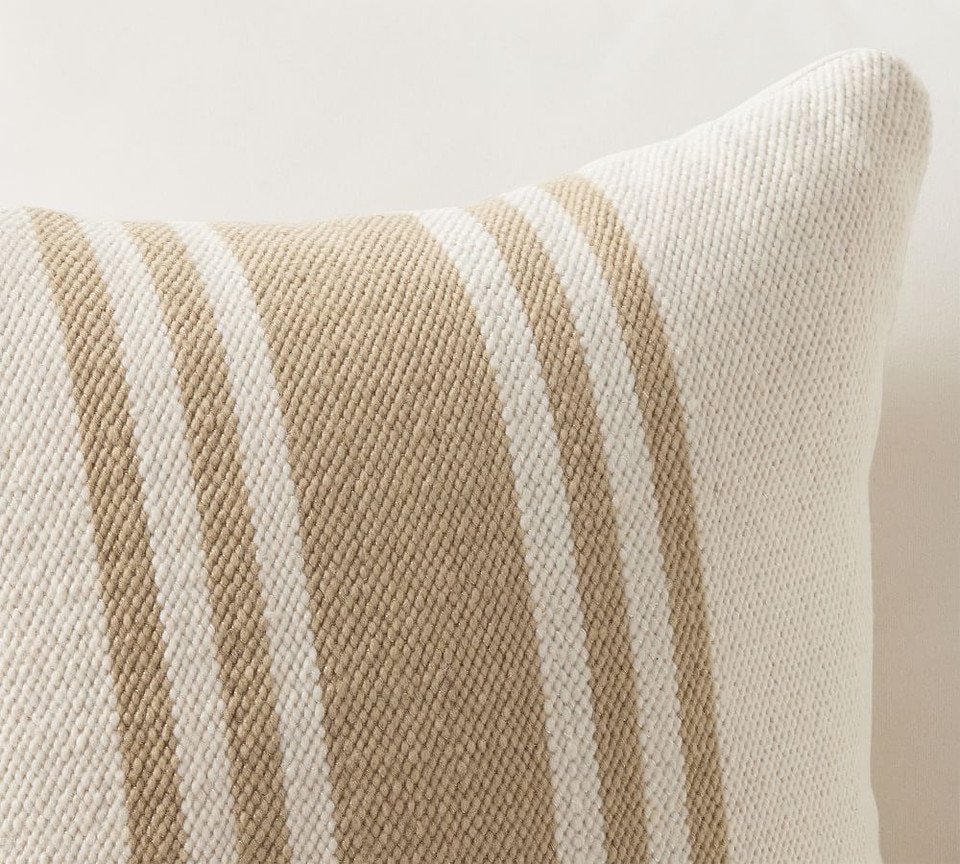 Modern Farmhouse Striped Indoor/Outdoor Cushion