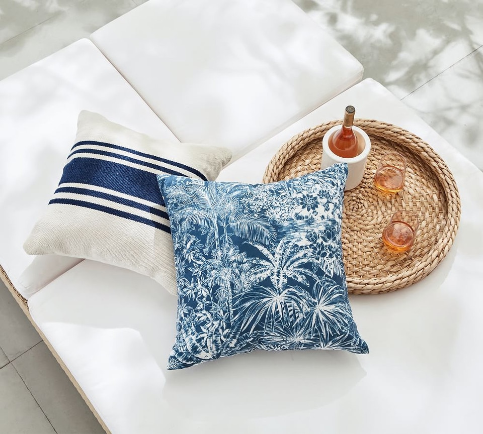 Modern Farmhouse Striped Indoor/Outdoor Cushion