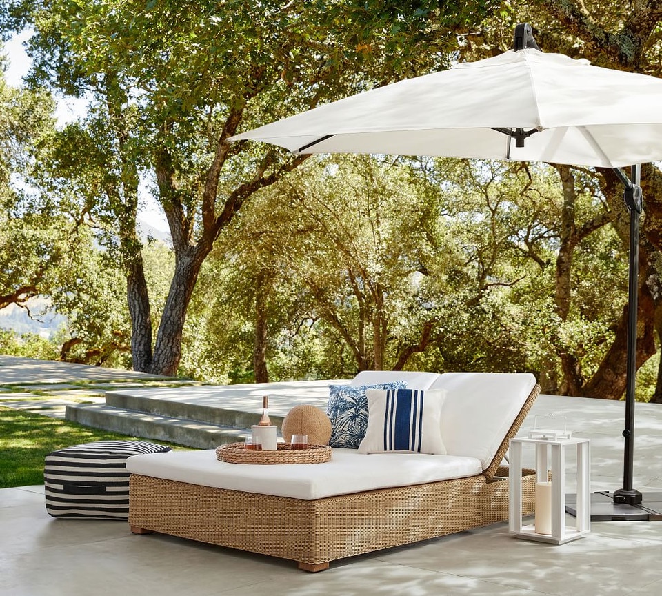 Modern Farmhouse Striped Indoor/Outdoor Cushion