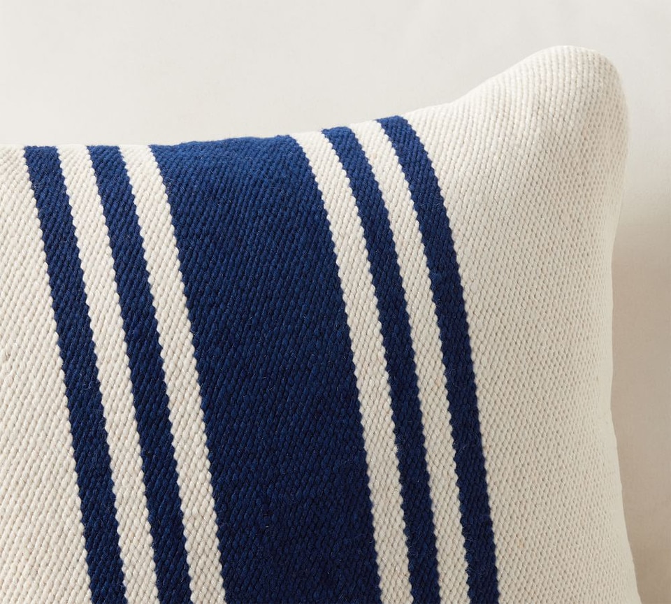 Modern Farmhouse Striped Indoor/Outdoor Cushion