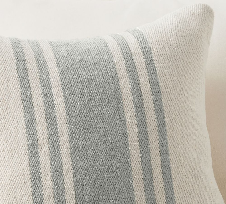 Modern Farmhouse Striped Indoor/Outdoor Cushion