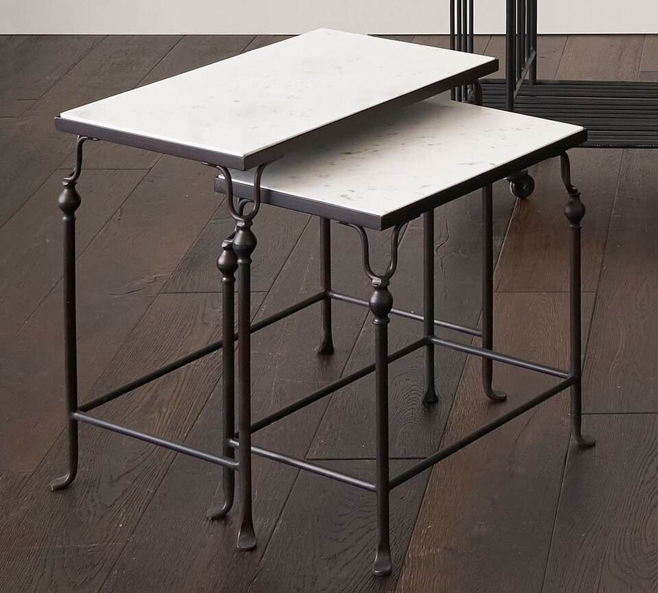 Monty Marble Nesting Side Tables | Pottery Barn Australia