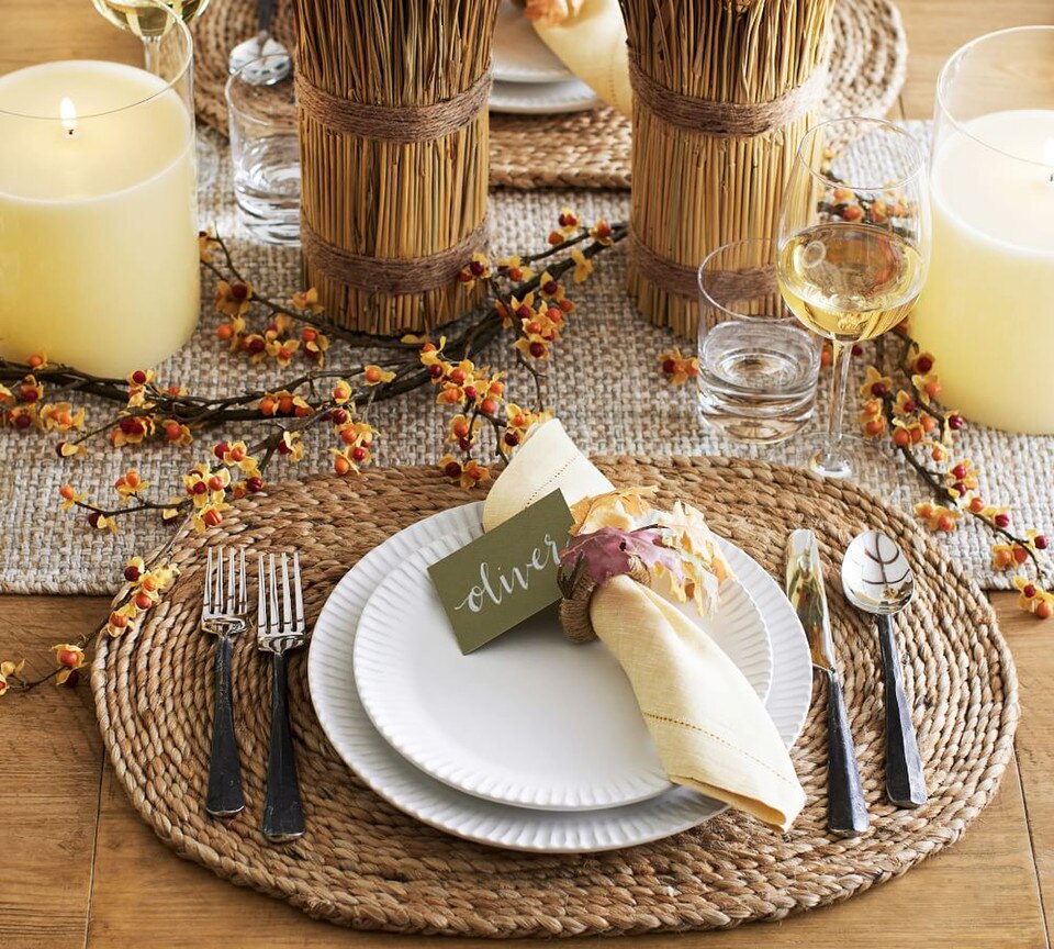 Mori Oval Coil Handwoven Jute Placemats