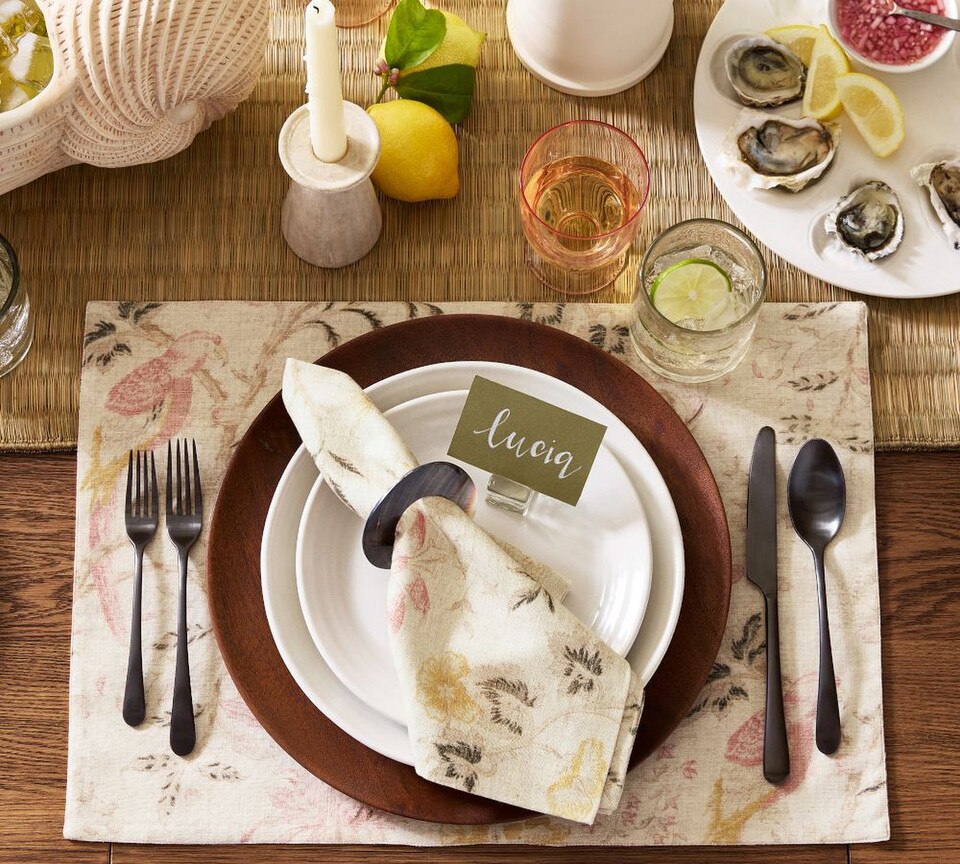 Mother of Pearl Napkin Rings - Set of 4