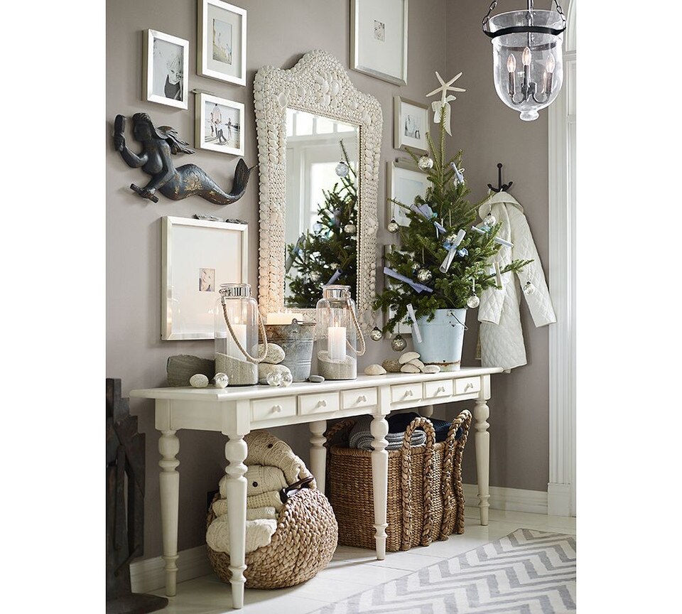 Beachcomber Wood Handled Basket Pottery Barn Australia