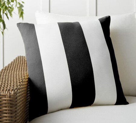 Classic Striped Indoor Outdoor Cushions Pottery Barn Australia Classic Striped Indoor Outdoor Cushions, Black And White Striped Outdoor Cushions Australia