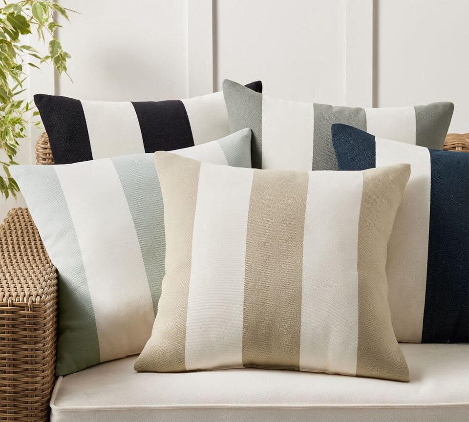 Classic Striped Outdoor Cushion