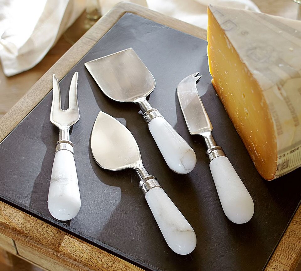 Marble Cheese Knives, Set of 4