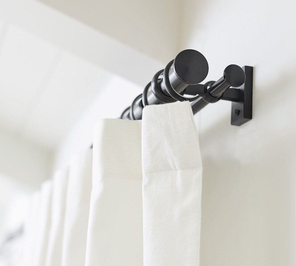 Standard Double Curtain Rod & Wall Bracket