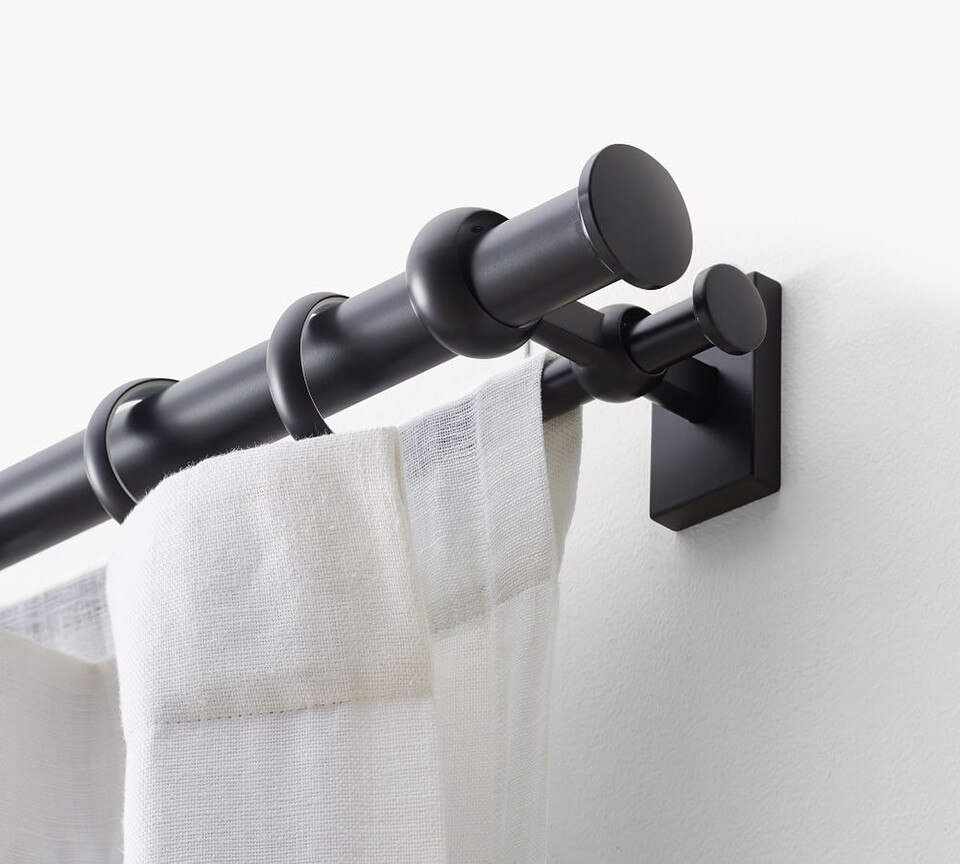 Standard Double Curtain Rod & Wall Bracket