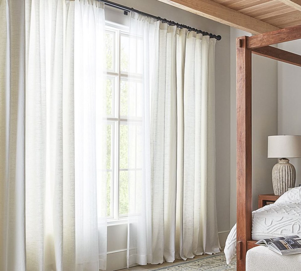 Standard Double Curtain Rod & Wall Bracket