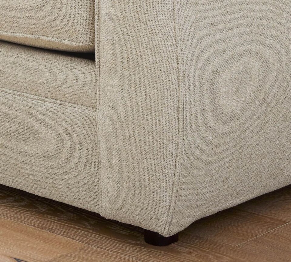 Pearce Roll Arm Upholstered 3-Piece L-Sectional with Wedge (307 cm)