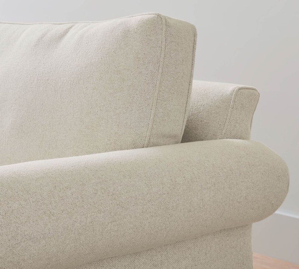 Pearce Roll Arm Upholstered 3-Piece L-Sectional with Wedge (307 cm)