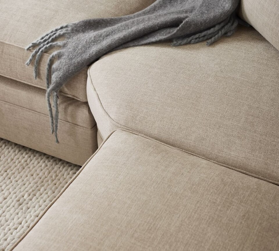 Pearce Roll Arm Upholstered 3-Piece L-Sectional with Wedge (307 cm)