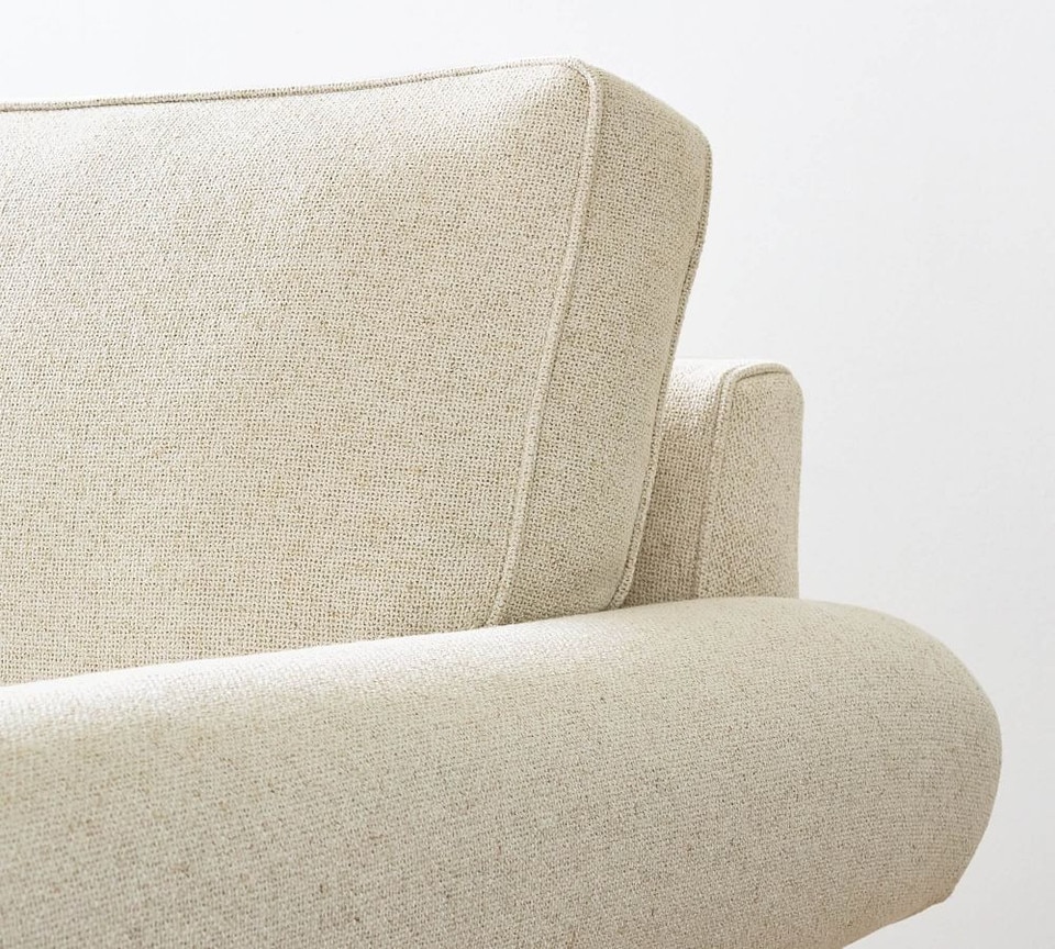 Pearce Roll Arm Upholstered 3-Piece Sectional with Wedge (311 cm)