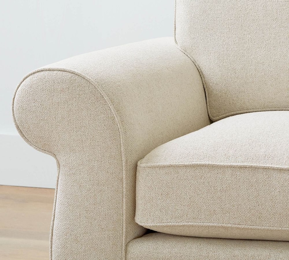 Pearce Roll Arm Upholstered 3-Piece Sectional with Wedge (311 cm)