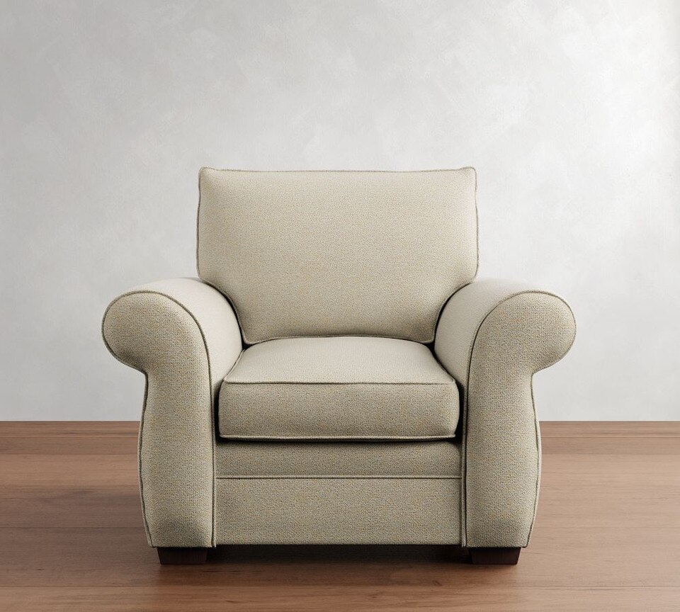 Pearce Roll Arm Upholstered Armchair (117 cm)