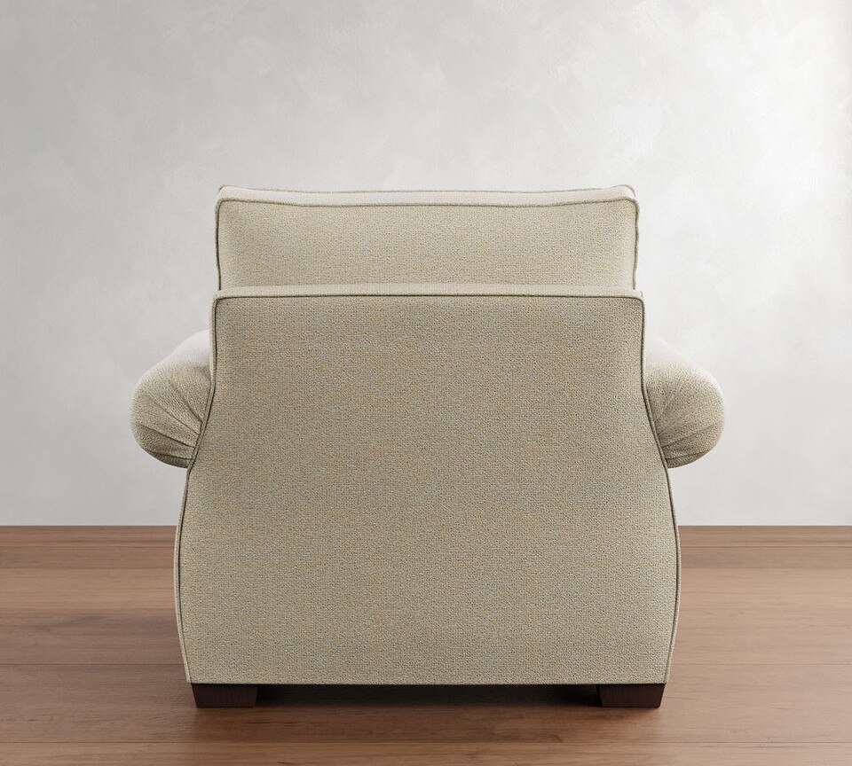 Pearce Roll Arm Upholstered Armchair (117 cm)