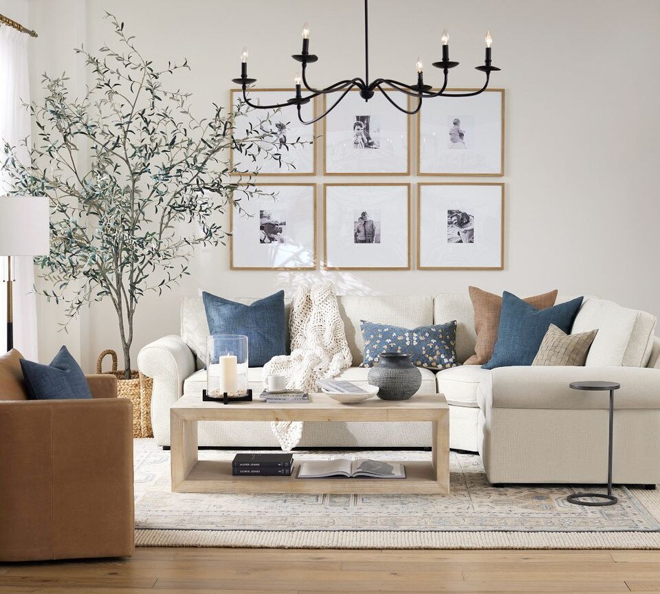 Pearce Roll Arm Upholstered 3-Piece Sectional with Wedge (311 cm)