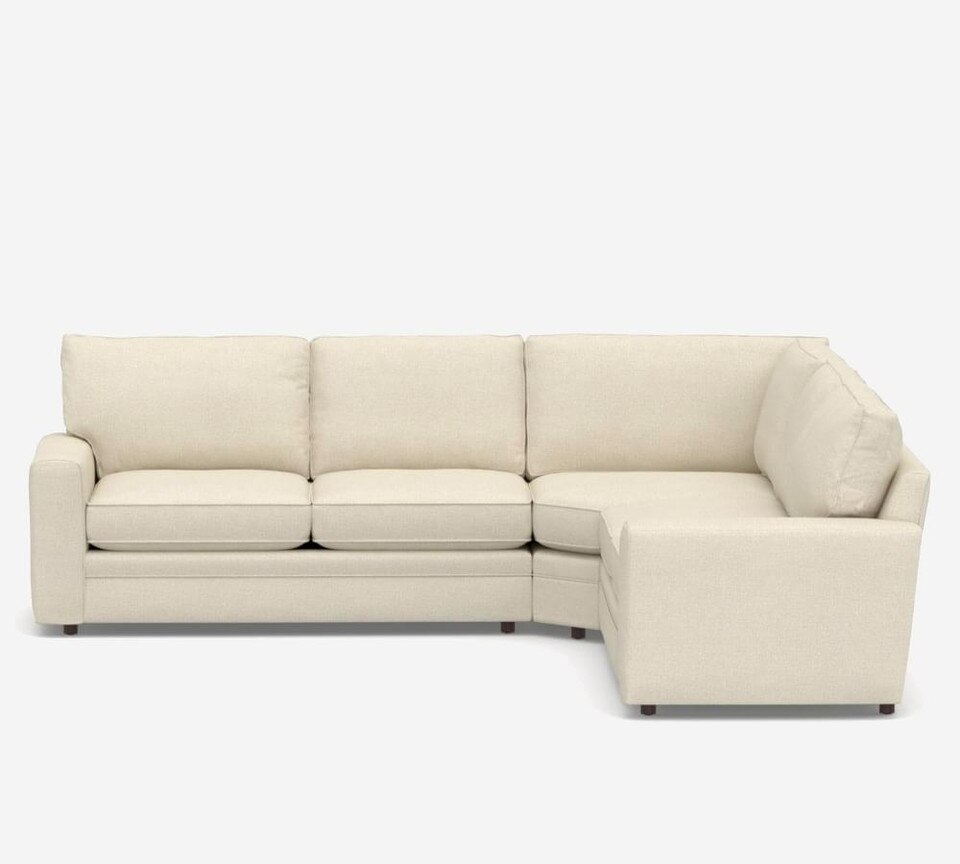 Pearce Square Arm Upholstered 3-Piece L-Sectional with Wedge (300 cm)